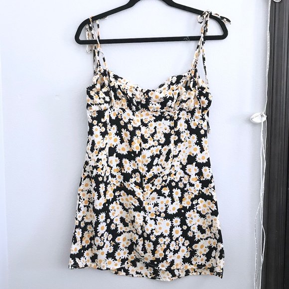 THRIFTED Floral Mini Dress - Picture 3 of 3